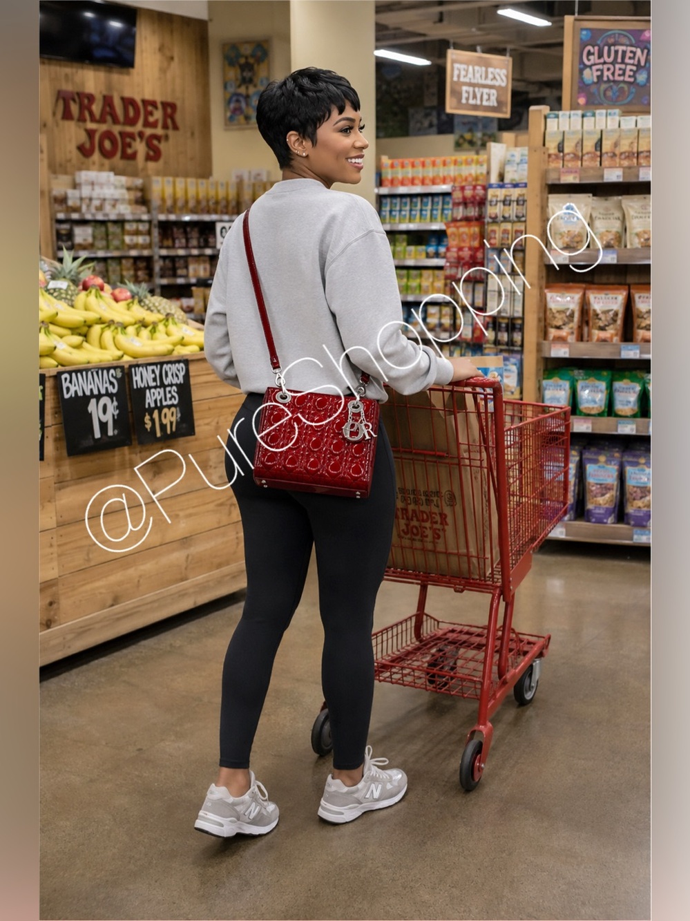 𝑳𝒊𝒌𝒆 𝑵𝒆𝒘 Dior Red Patent Quilted Top-Handle & crossbody Tote